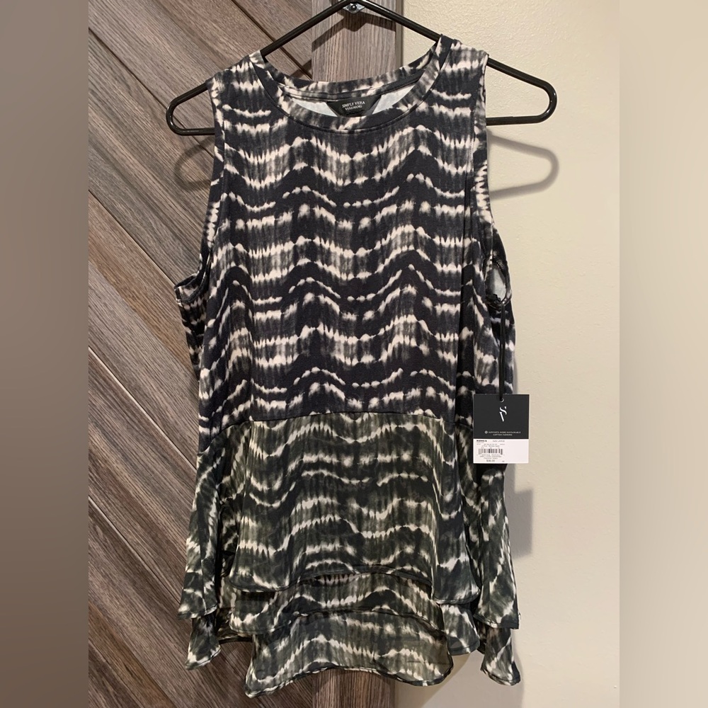 Simply Vera Vera Wang Ruffled peplum top